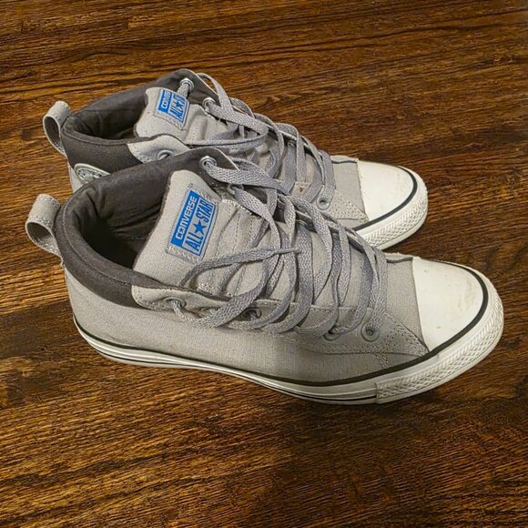 Converse All Star Street Mid Grey Sneakers Men's 10 - Picture 4 of 4